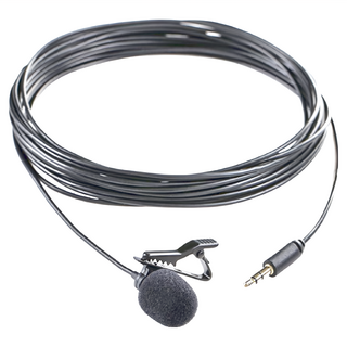 Saramonic 楓笛 SR-XLM1 全向性電容式領夾式麥克風 附麥克風棉套, 3.5mm TRS插頭, 適用於智慧型手機、數位相機、攝影機, 黑色