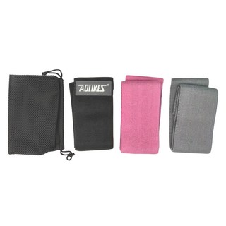 AOLIKES 奧力克斯 阻力虐臀圈3入組 Set, 三種強度 不同挑戰, 76 x 8cm, 粉色 + 灰色 + 黑色, 1組