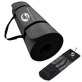 MICHAEL FITNESS 麥克健身 NBR瑜珈墊 AIR空氣瑜珈墊 專業人工防滑紋理 適合身高150-195cm, 185 x 80 x 1cm, 黑色, 1個