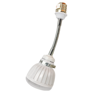 明沛 5W LED紅外線感應燈 E27彎管款 360度旋轉軟管 柔光燈罩 智慧感應 節能, 2組