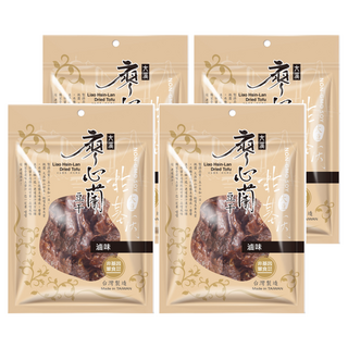 大溪廖心蘭豆干 非基改 滷味 台灣製造, 110g, 4包