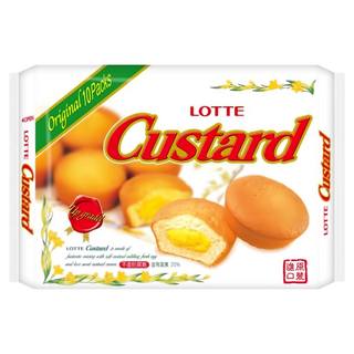 LOTTE 樂天 Custard 蛋黃派 10顆, 230g, 1盒