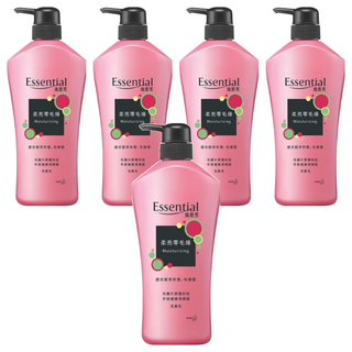 逸萱秀 瞬效修護系列 柔亮零毛燥洗髮乳 毛鱗片屏護科技 適合毛躁無光澤頭髮, 700ml, 5瓶