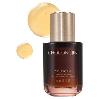 Chogongjin 初拱辰 瑛顏黑蔘緊緻護膚精油 深層滋養 緊緻彈潤 改善乾燥 重現年輕光采, 30ml, 1瓶