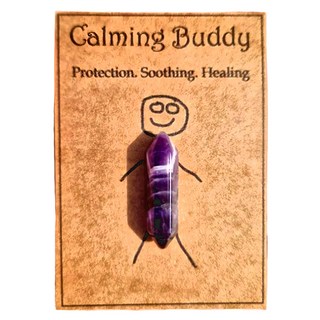 上手家居 幸運原礦水晶柱, 1個, 紫水晶 - 平靜心靈、智慧象徵