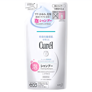Curel 珂潤 潤浸保濕低敏洗髮慕絲 補充裝 無香, 1件, 380ml