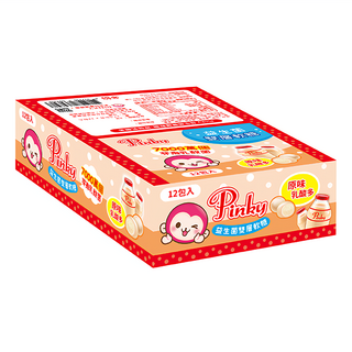 Pinky 益生菌雙層軟糖 原味乳酸多 12包 Set, 210g, 1盒