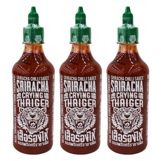 CRYING THAIGER 虎嘯 素麗是拉差香甜辣椒醬，泰式香甜，多種料理適用, 484g, 3瓶