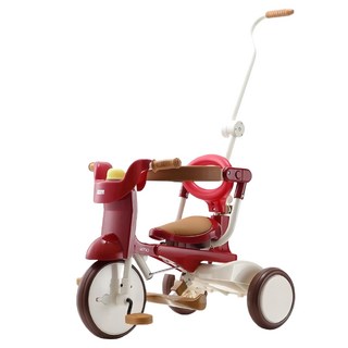 iimo 升級款 02 兒童三輪車, 1-5歲適用, 日本品牌台灣產, 紅色, 1台