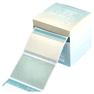 小麥購物 抽拉式便利貼 E154 7 x 6.5 x 6.5cm 105g, 漸層綠, 4盒, 1組