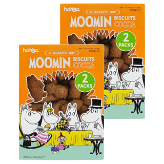 hokka 北陸製菓 嚕嚕米造型餅乾 可可亞, 72g, 2包