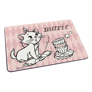 收納王妃 拼圖造形珪藻土杯墊, 菱格瑪麗貓, 1個