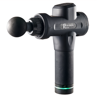 GOLDEN Fox 震動按摩槍 GF-901, 20段速 6Hr續航 8款按摩頭 全身適用 附收納包, 黑色