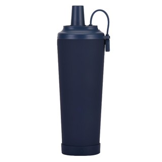 艾特叔叔 304不鏽鋼磁吸雙飲吸管杯, 830ml, 1個, 靛藍色