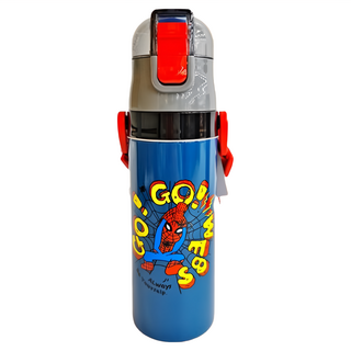 Skater 不鏽鋼保溫水壺 SDC4, 蜘蛛人 藍色, 470ml, 1個