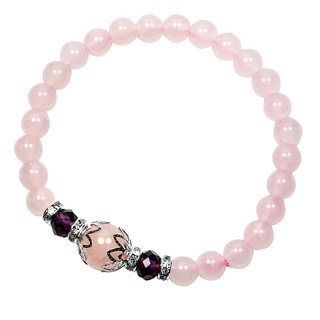 晶鑽粉水晶手鍊, 粉水晶, 5g