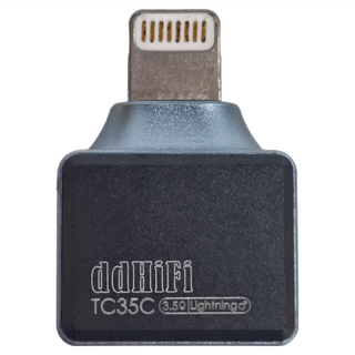 ddHiFi TC35C-LT 蘋果耳機iphone轉接頭 支援32bit/384kHz PCM解碼 鋁合金材質, 3.5mm, 1個