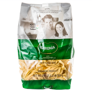 BARONIA 巴羅尼亞 中寬捲麵，500g， 寬度5.9mm， 烹調時間6分鐘，杜蘭小麥粉製作, 1包