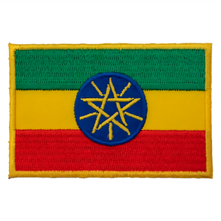 A-ONE 匯旺 國旗刺繡布貼 NO.060 伊索比亞 無字 1.5g 3個