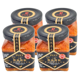 PULY 卜立 鵝油辣椒, 220g, 上品, 4罐