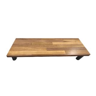 HOPMA 合馬家具 加寬桌上螢幕架 W600XD198XH65mm, 拼板柚木, 1個