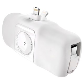 Timo Lightning直插式3合1口袋行動電源, TIMO-03L, 白色