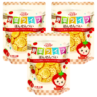 寶寶食堂 嬰幼兒米餅 8個月以上寶寶適用, 蕃茄, 19g, 3包