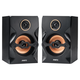 RASTO RD3搖滾爵士2.0聲道多媒體喇叭, R-EPB010, 黑色
