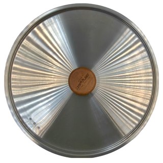 CAMP LAND 白金野炊電蝕平底鍋蓋 SUS304不鏽鋼, 24cm, 1個