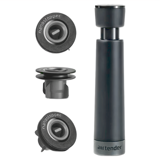 airtender 真空鎖鮮酒塞組, 1組, 黑色