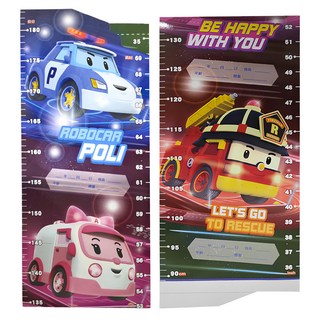 ROBOCAR POLI 波力 成長身高尺 附九九乘法表, 混和顏色