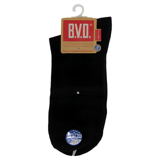 B.V.D. 男學生襪 B378 加大, 26~28cm, 黑色, 12雙