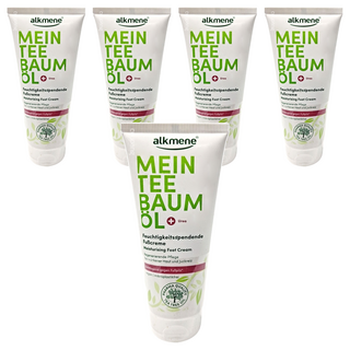 alkmene 歐珂蔓 我的茶樹精油保濕護足霜，保濕滋潤 軟化角質 舒緩修護, 100ml, 1條, 5條