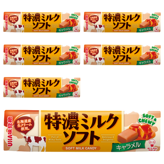 UHA 味覺糖 特濃焦糖味軟糖, 50g, 6條