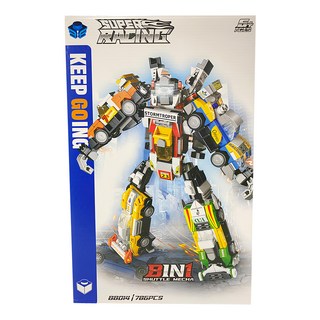 賽車系列 8合1精裝盒變形機器人積木組 786片, 1組, BB014