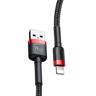 Baseus 倍思 卡福樂 2.4A 快充線 iPhone 黑色 1M, 1條