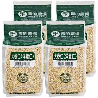 青的農場 大麥仁 (洋薏仁) 天然素食, 550g, 4包