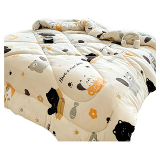 LoveCity 寢城之戀 超保暖重磅雙面法蘭絨暖暖被, 小懶貓