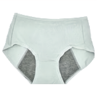 GIAT 吉亞特 石墨烯柔感防漏生理褲 素面款 99.9%高效抑菌, XL, 淡灰綠