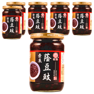 江記壺底蔭豆豉，台灣名產, 360g, 6罐