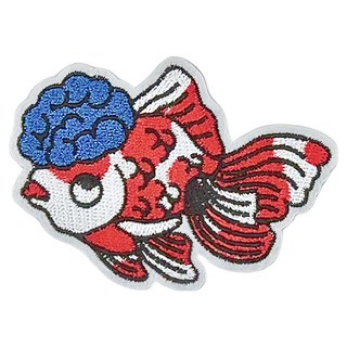 Hi 你好 刺繡貼紙, 金魚腦, 1張