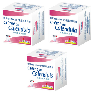 BOIRON 布瓦宏 金盞花雪花霜 呵護全家人肌膚 20g, 3盒