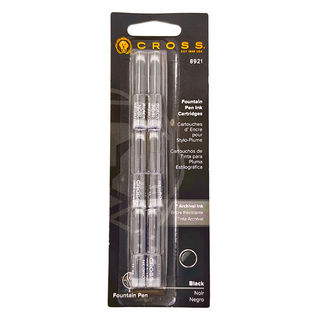 CROSS 高仕 墨水卡管 黑色 8921 (6支 1入)