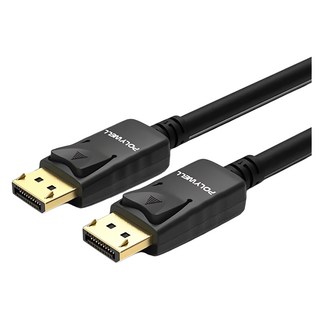 POLYWELL 寶利威爾 DP1.2 傳輸線, 3m, PW15-W46-D030, 1條