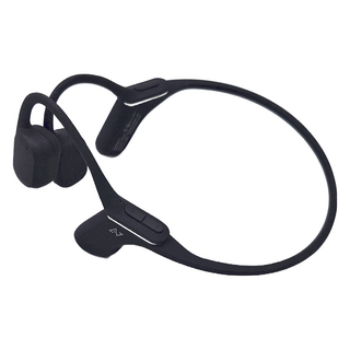 AVIOT 真無線藍牙骨傳導耳機 WB-P1, IP67防水防塵, 最長可播放12小時, 黑色