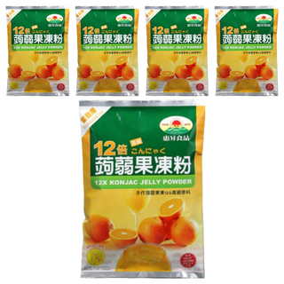 FAIRSEN 惠昇食品 12倍蒟蒻果凍粉, 台灣製造，品質安心, Q滑有彈性，清爽可口, 1kg, 5包