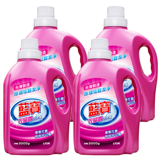 藍寶 衣留香洗衣精 優雅花香, 3kg, 4桶
