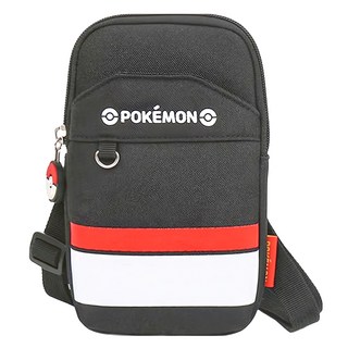 PoKeMoN 寶可夢 兒童用手機斜背包, 黑色