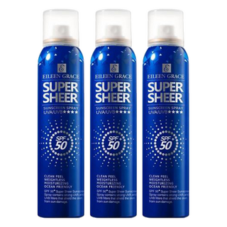EILEEN GRACE 妍霓絲 SPF50 清爽沁涼防曬噴霧 180ml 海洋友善 Super Sheer, 3瓶