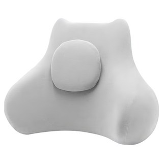 SUNORO 記憶棉護腰靠墊, 淺灰色